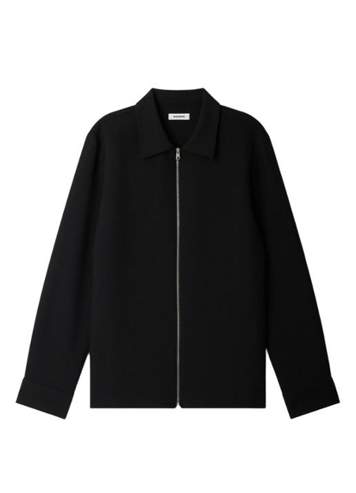 Sandro Regular fit overshirt - voorkant zwart