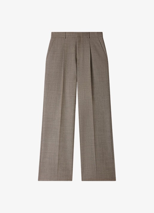 Sandro Regular fit pantalon van wol met steekzakken