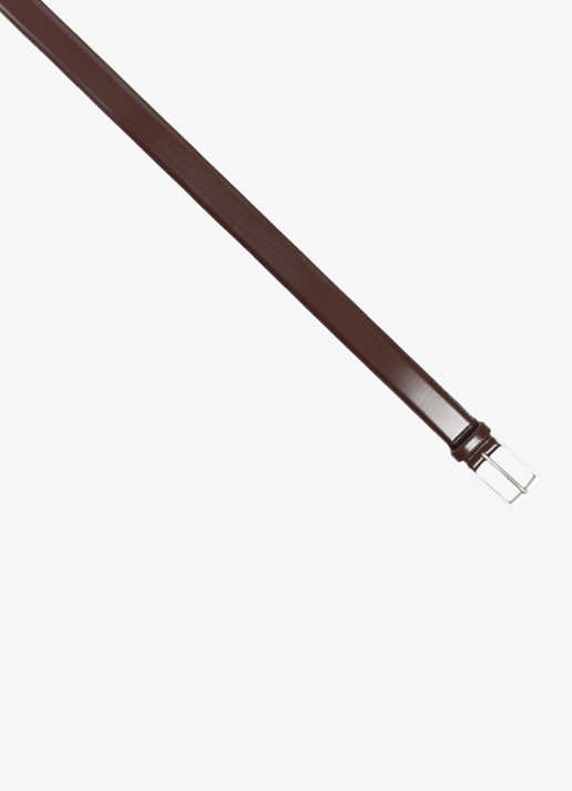 Sandro Riem van leer - voorkant 4 chocoladebruin