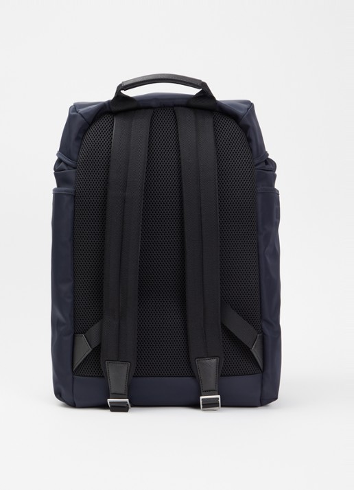 Sandro Rugzak met 14 inch laptopvak - achterkant donkerblauw