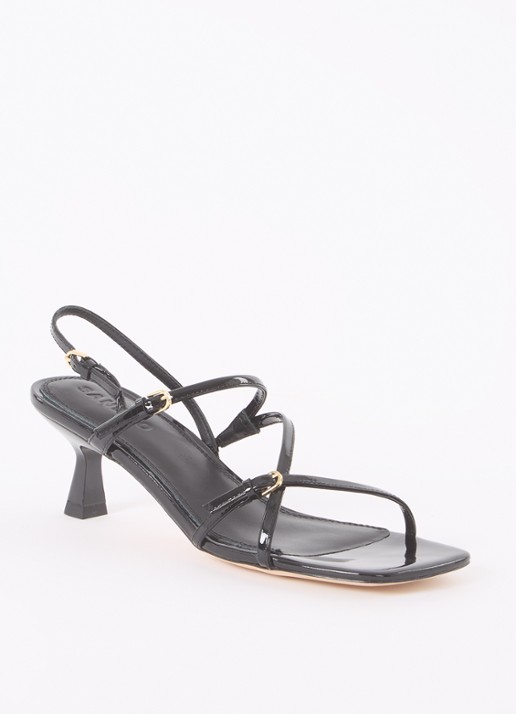 Sandro Sandalette van leer met lakfinish