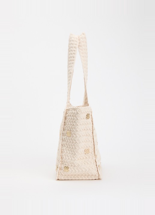 Sandro Shopper met studs - detail 5 beige