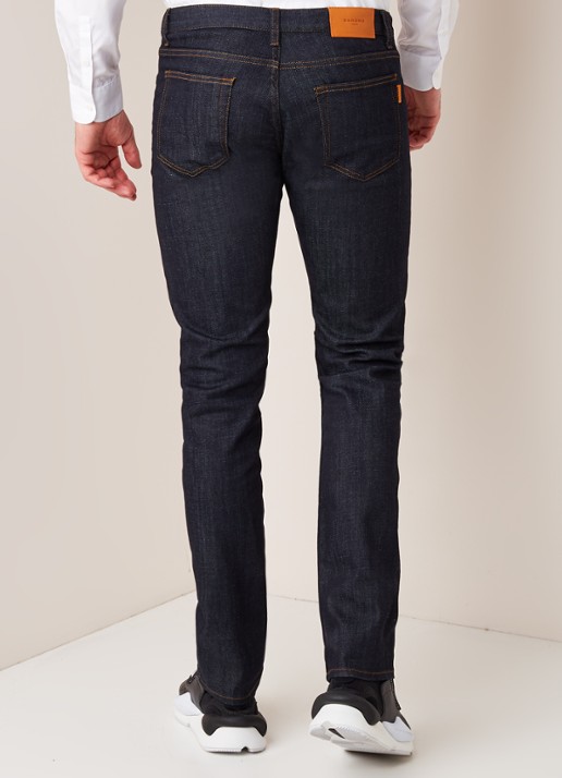 Sandro Slim fit jeans met donkere wassing - achterkant 3 indigo