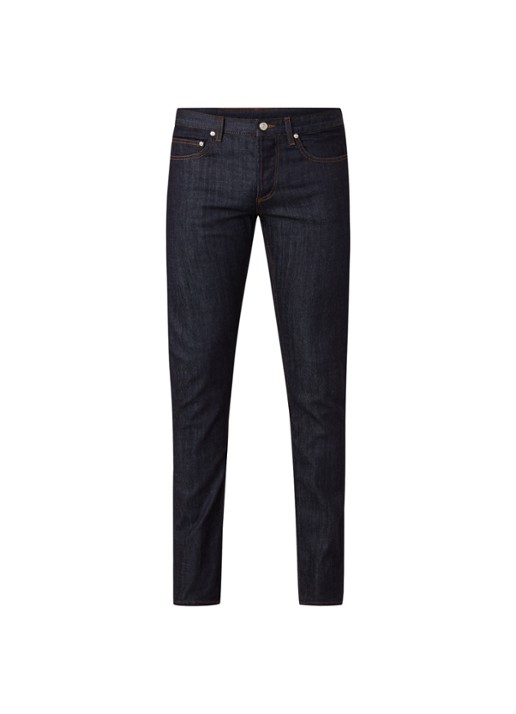 Sandro Slim fit jeans met donkere wassing - voorkant 4 indigo