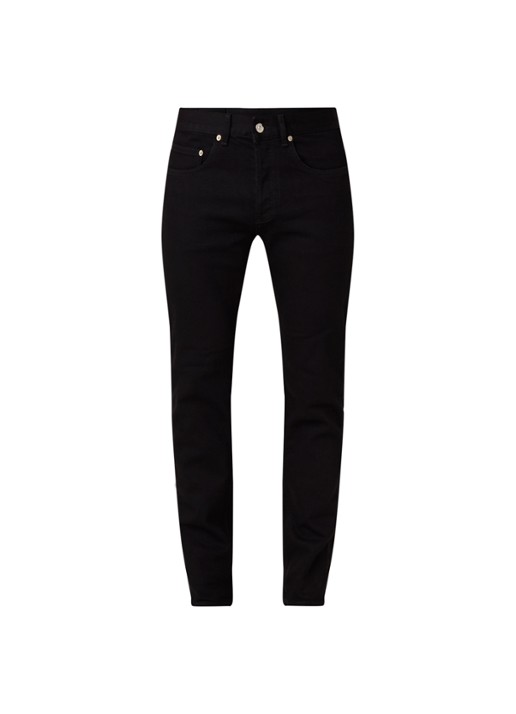 Sandro Slim fit jeans met stretch - voorkant zwart