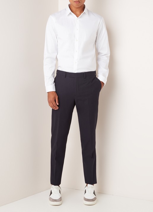 Sandro Slim fit overhemd met kentkraag - voorkant 4 wit