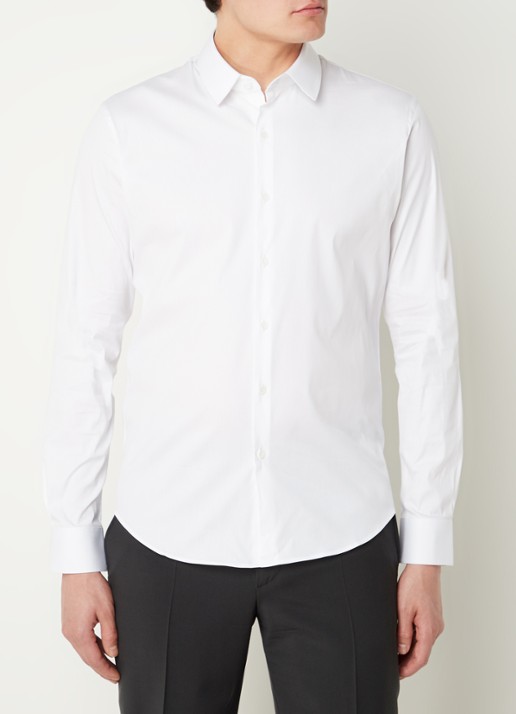 Sandro Slim fit overhemd met stretch