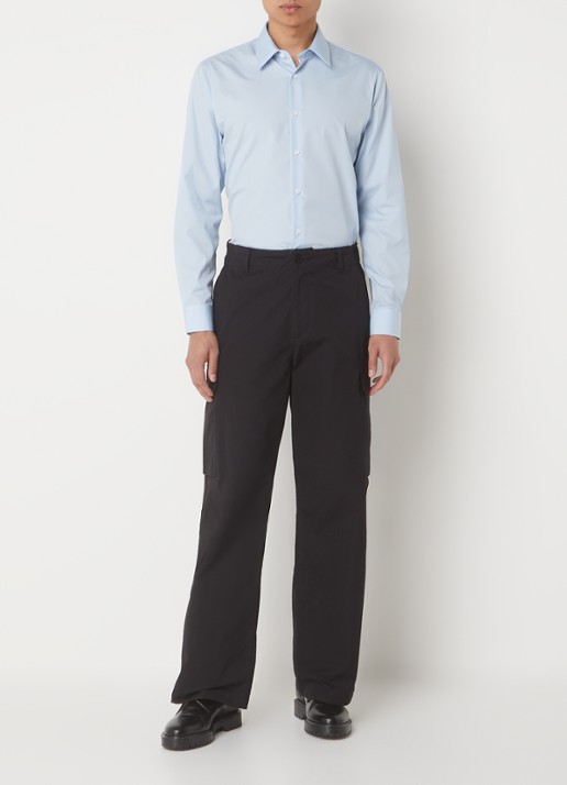 Sandro Slim fit overhemd - voorkant 2 lichtblauw
