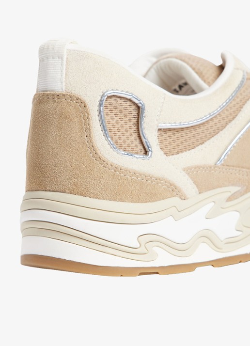 Sandro Sneaker met suède details - achterkant 2 beige