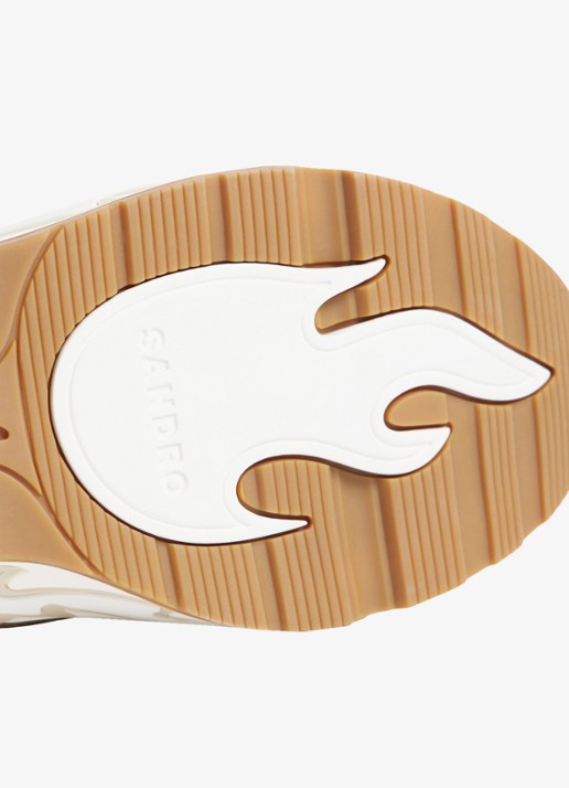 Sandro Sneaker met suède details - detail 5 beige