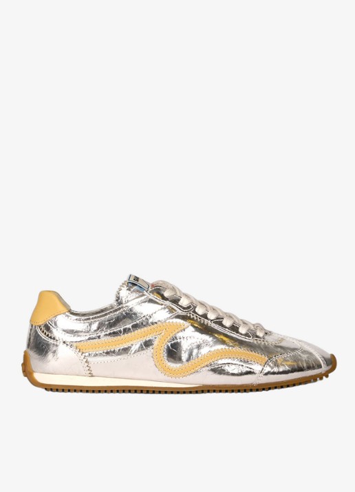 Sandro Sneaker van leer met metallic finish
