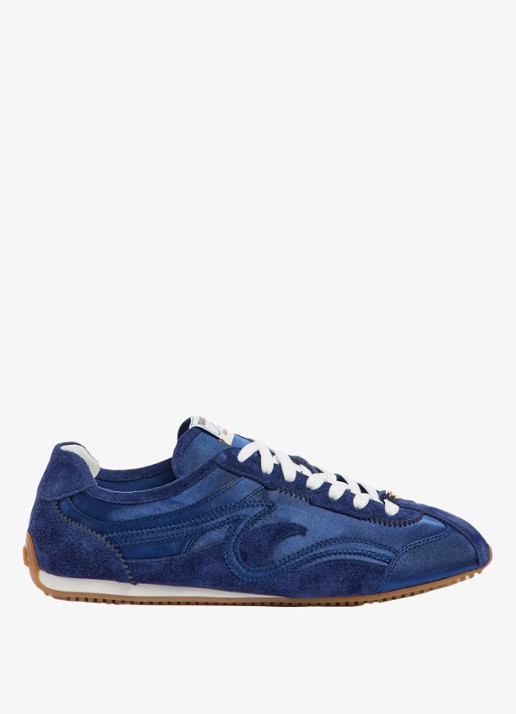 Sandro Sneaker van suède en leer