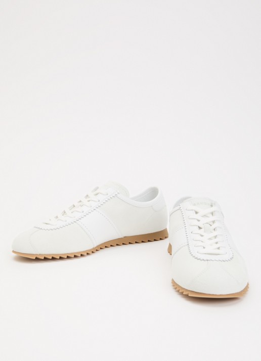 Sandro Sneaker van suède met details van leer - detail 6 wit