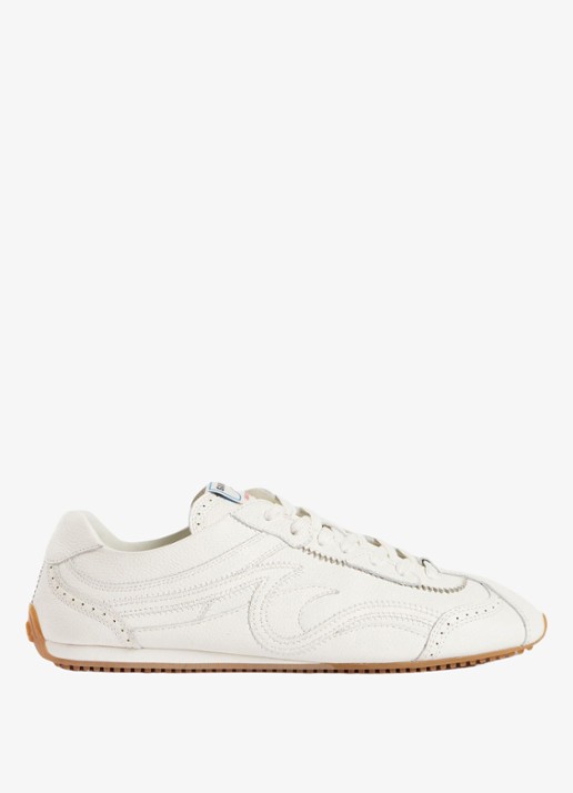 Sandro Sneakers van leer met dubbele veters