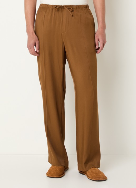 Sandro Straight fit broek met steekzakken