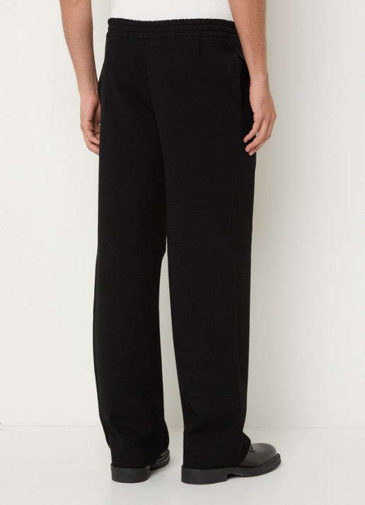 Sandro Straight fit pantalon met steekzakken - achterkant 5 zwart