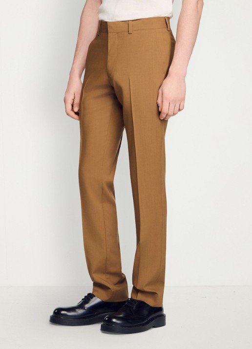 Sandro Straight fit pantalon met steekzakken