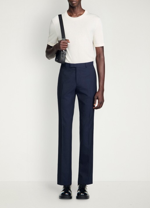 Sandro Straight fit pantalon met steekzakken