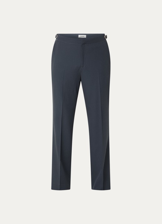 Sandro Straight fit pantalon van scheerwol met steekzakken