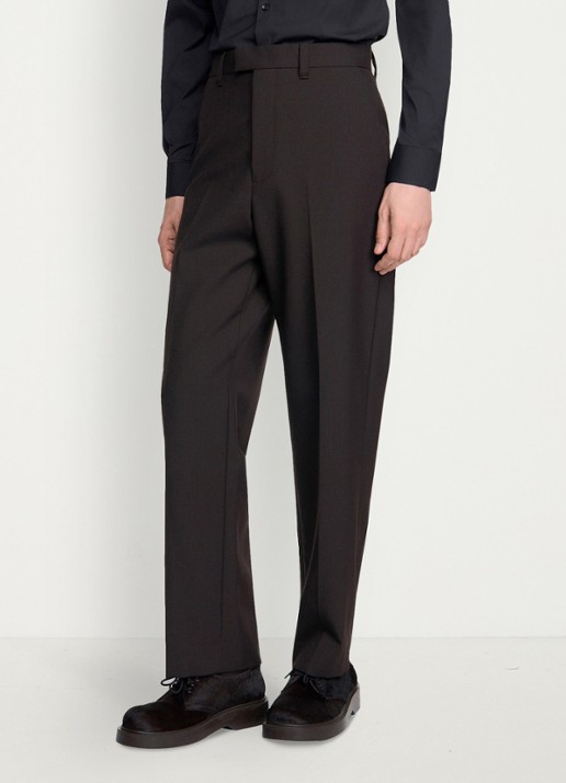 Sandro Straight fit pantalon van wol