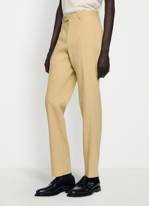 Sandro Straight fit pantalon - detail sand / beige
