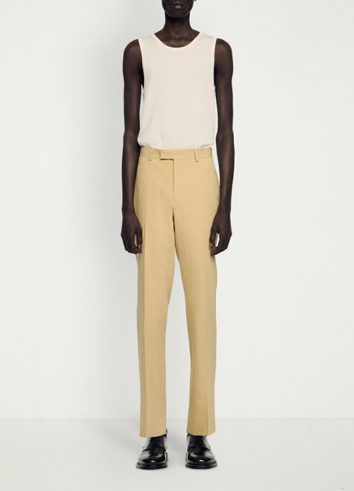 Sandro Straight fit pantalon - detail 2 sand / beige