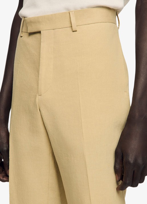 Sandro Straight fit pantalon - detail 3 sand / beige
