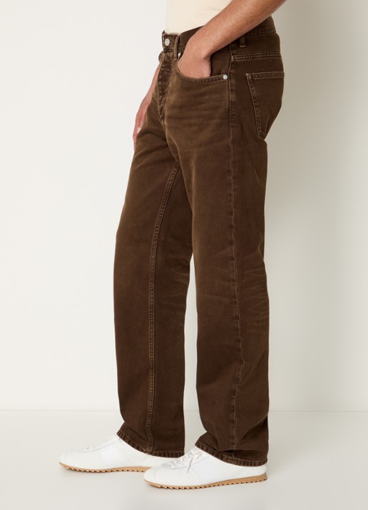 Sandro Straight leg jeans met gekleurde wassing - detail 4 bruin