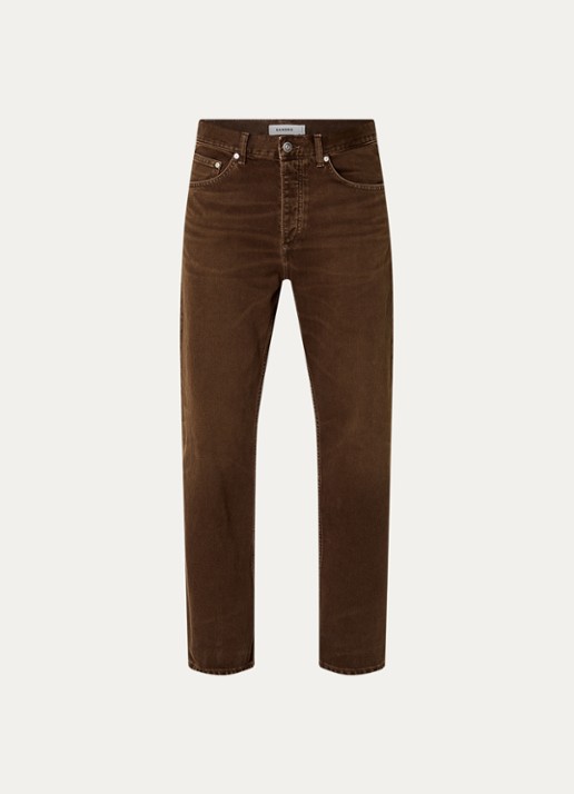 Sandro Straight leg jeans met gekleurde wassing - voorkant bruin