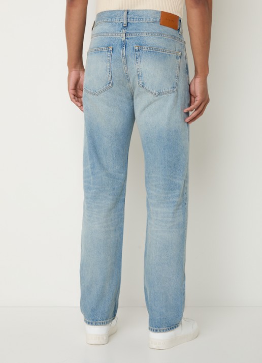 Sandro Straight leg jeans met lichte wassing - achterkant 3 indigo