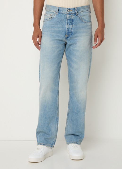 Sandro Straight leg jeans met lichte wassing - detail 4 indigo