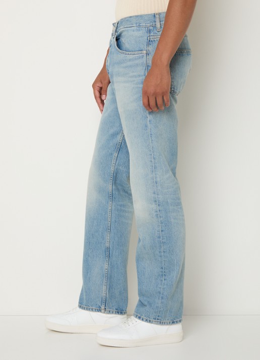 Sandro Straight leg jeans met lichte wassing - detail 5 indigo