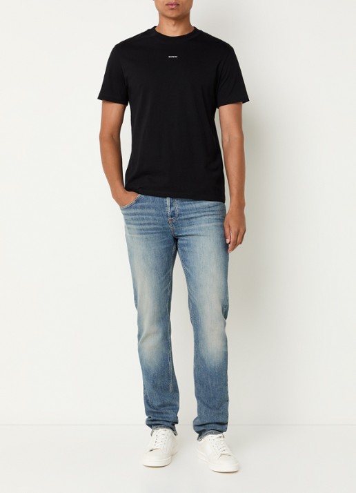 Sandro Straight leg jeans met medium wassing met steekzakken - voorkant 2 indigo