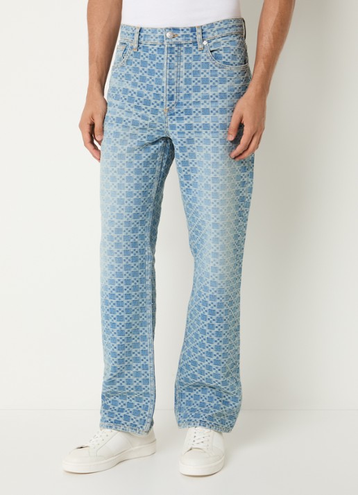 Sandro Straight leg jeans met steekzakken en print