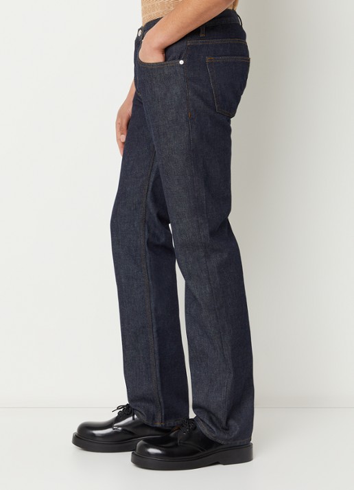 Sandro Straight leg jeans met steekzakken - detail 4 indigo
