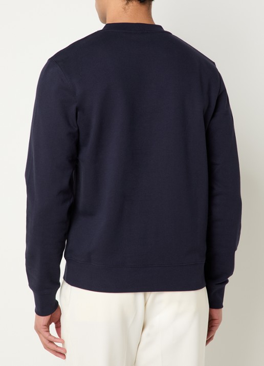 Sandro Sweater met logo - achterkant donkerblauw