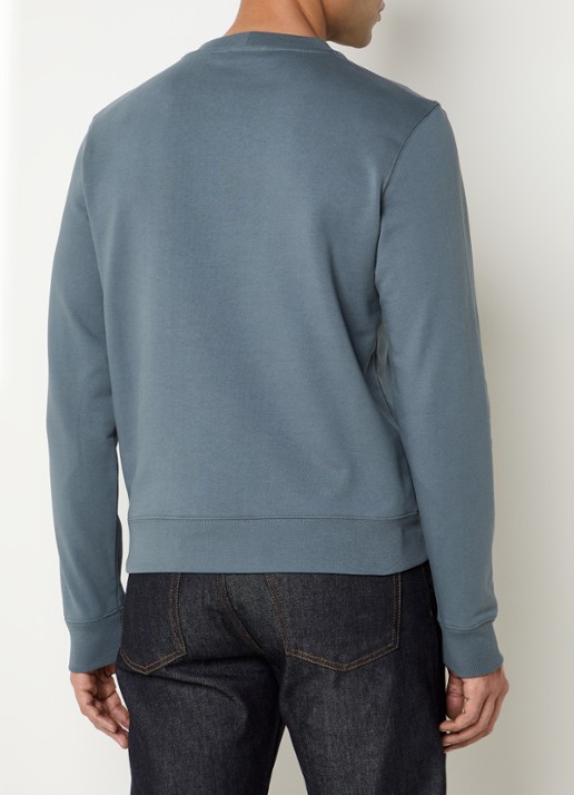 Sandro Sweater met logo - achterkant 4 grijs