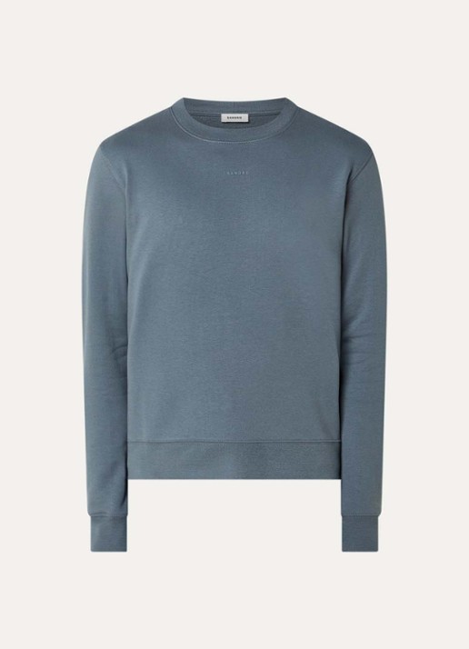 Sandro Sweater met logo - voorkant grijs