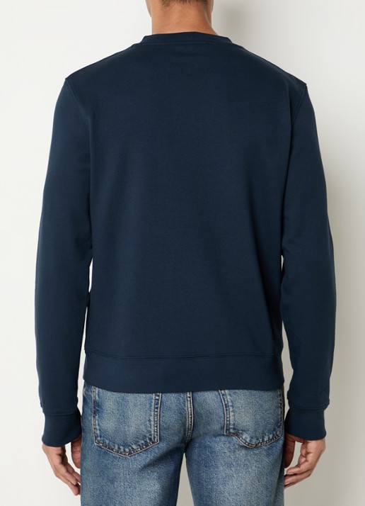 Sandro Sweater met logo - achterkant donkerblauw