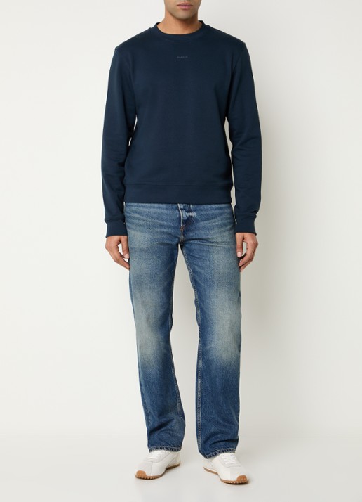 Sandro Sweater met logo - voorkant 3 donkerblauw