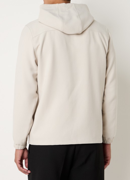 Sandro Sweatvest met capuchon - achterkant beige