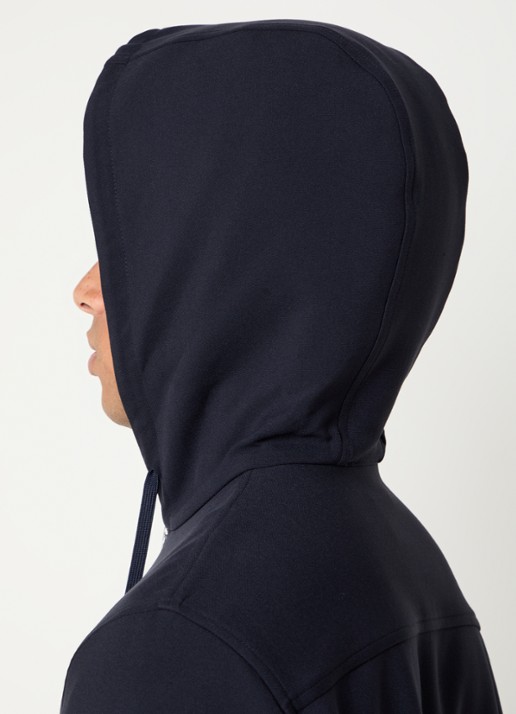 Sandro Sweatvest met capuchon - detail 3 donkerblauw