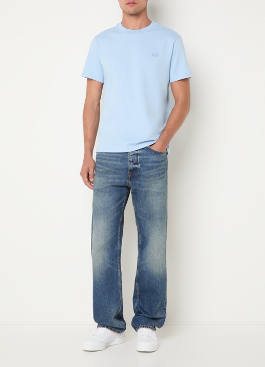 Sandro T-shirt met logo - voorkant 2 lichtblauw