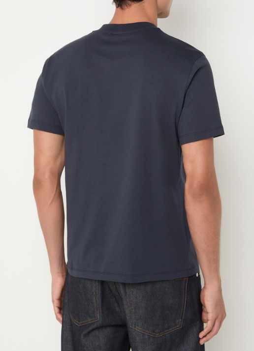 Sandro T-shirt met logo - achterkant donkerblauw