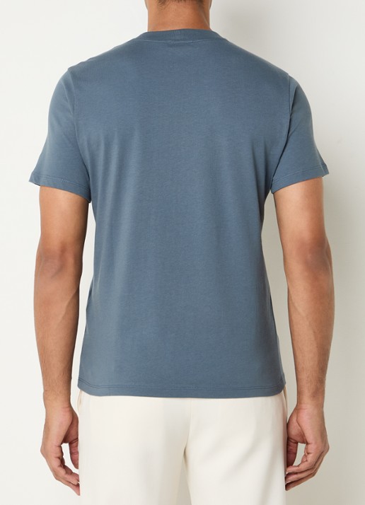 Sandro T-shirt met logo - achterkant 3 blauwgrijs