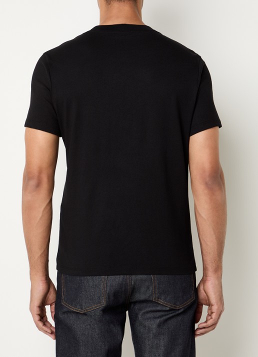 Sandro T-shirt met logo - achterkant 3 zwart