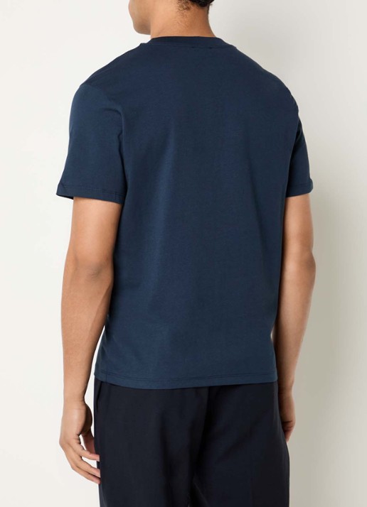 Sandro T-shirt met logo - achterkant 2 donkerblauw