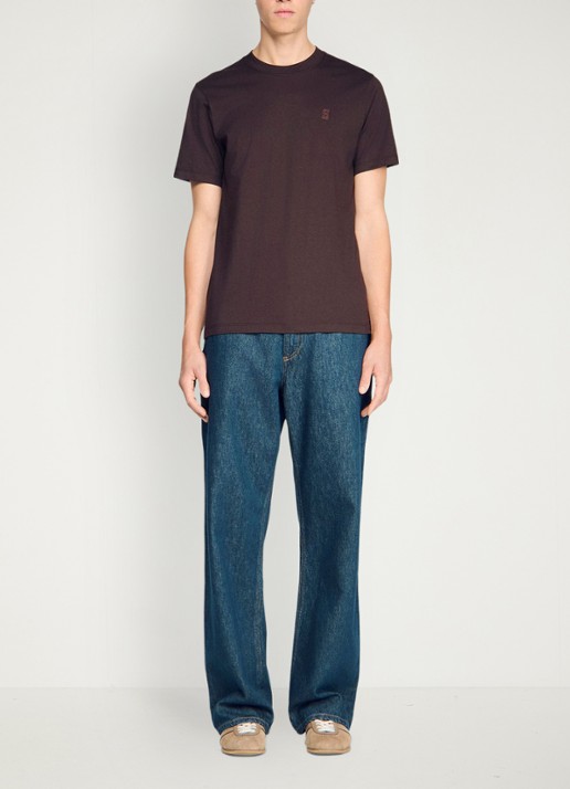 Sandro T-shirt met logo - detail 5 chocoladebruin