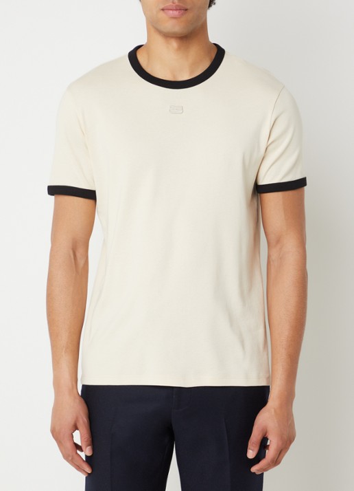 Sandro T-shirt met logoborduring