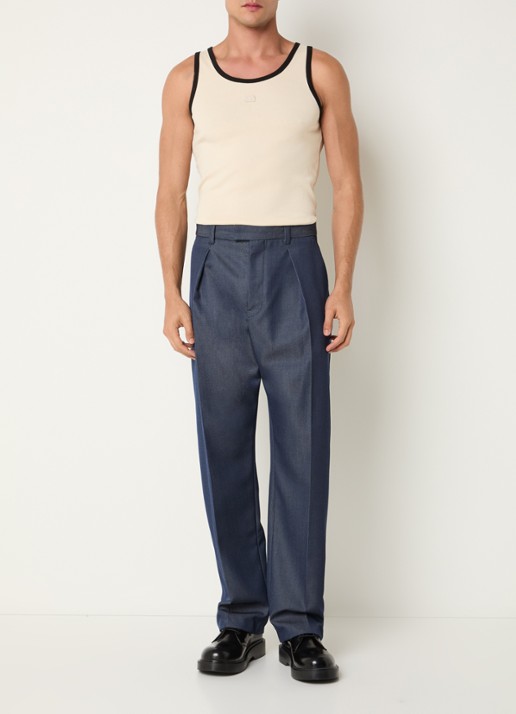Sandro Tanktop met logoborduring - voorkant 2 beige
